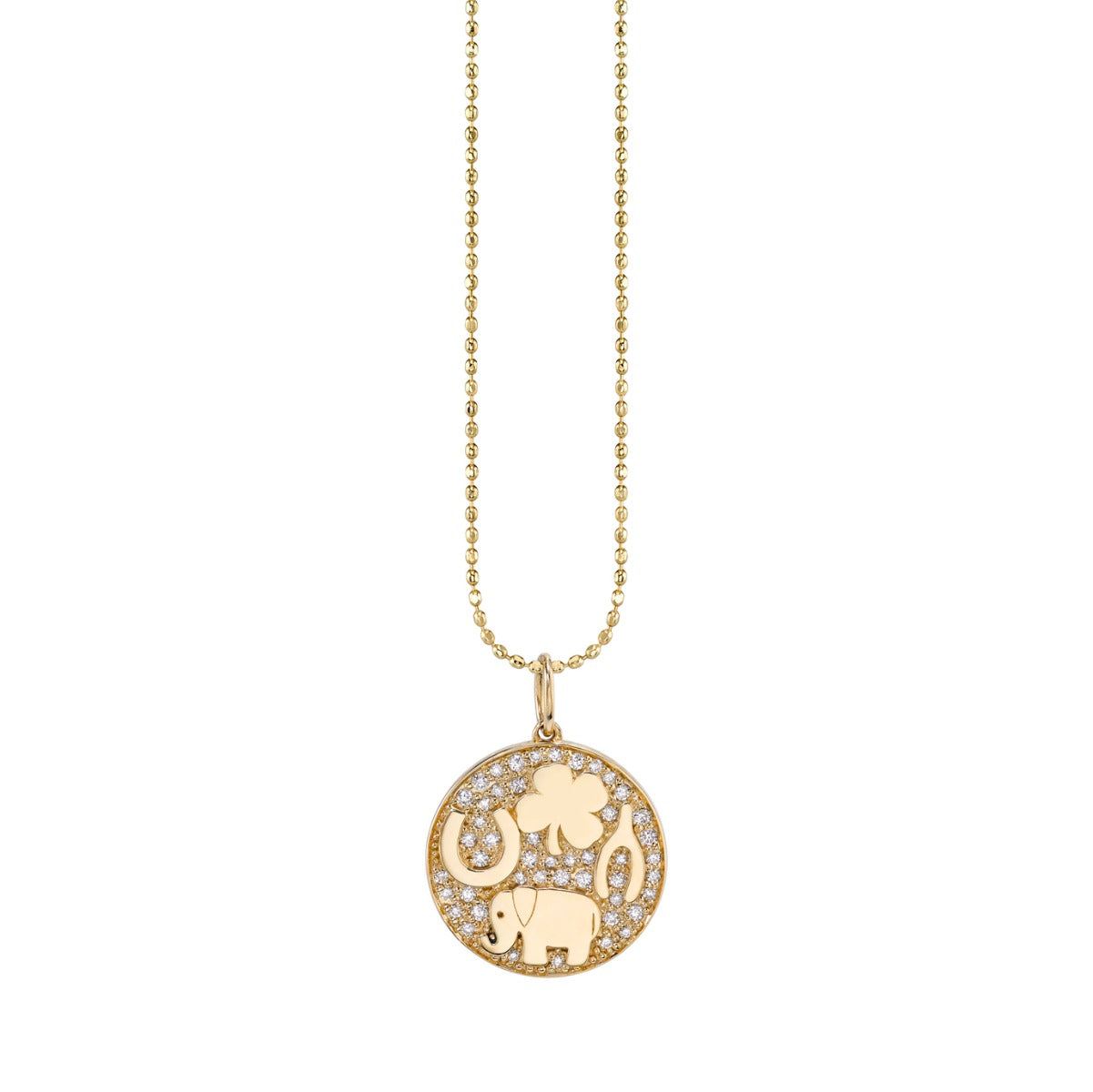 & Diamond Luck Tableau Medallion Charm