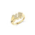 Gold & Diamond XO Signet Ring