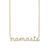 Gold & Diamond Namaste Script Necklace