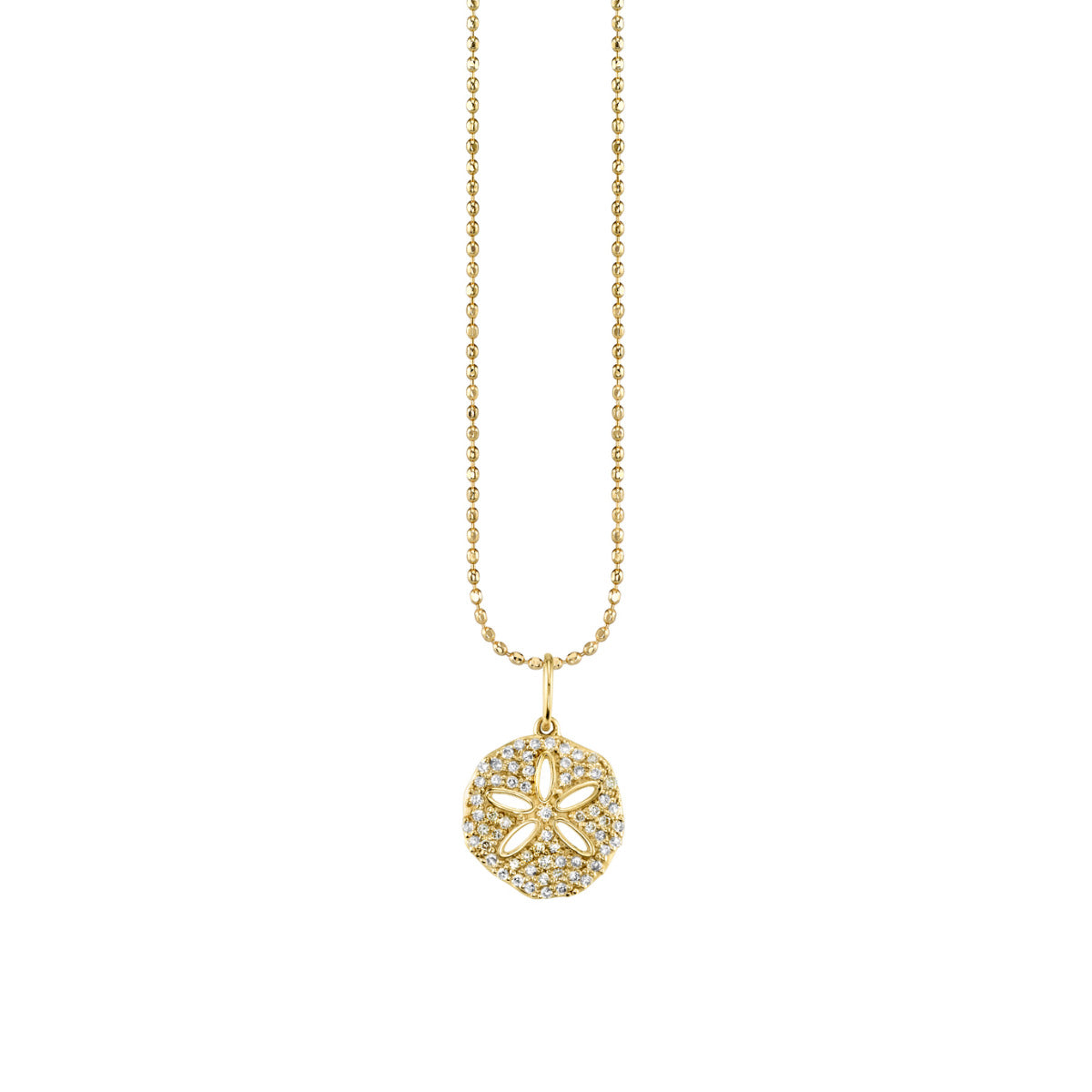 Gold & Diamond Dollar Charm
