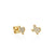 Gold & Diamond Texas State Outline Stud