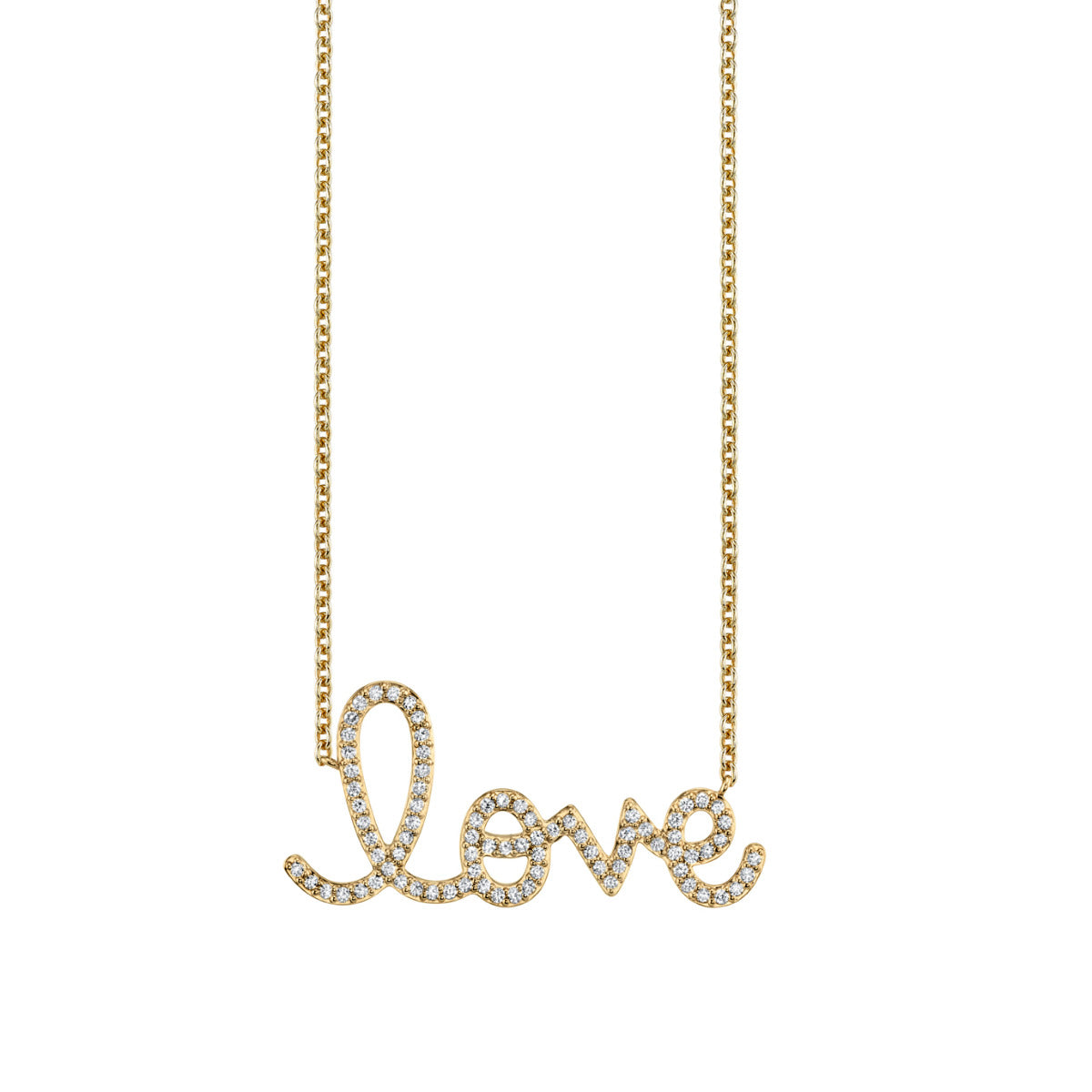 & Diamond Extra Large Love Necklace