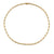 Gold & Diamond Round Rectangle Link Necklace