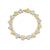 Two-Tone Gold & Diamond Heart Eternity Bracelet