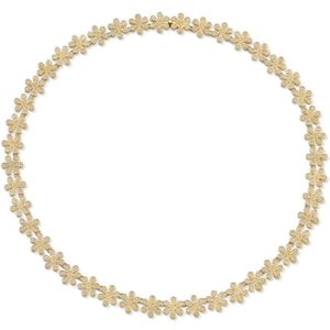 Gold & Diamond Daisy Eternity Necklace - Sydney Evan Fine Jewelry