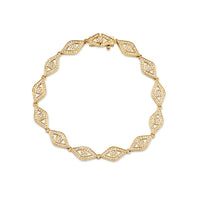 Gold & Diamond Eye Bracelet - Sydney Evan Fine Jewelry