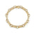 Gold & Diamond Large Rectangle Link Bracelet