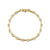 Gold & Diamond Small Rectangle Link Bracelet