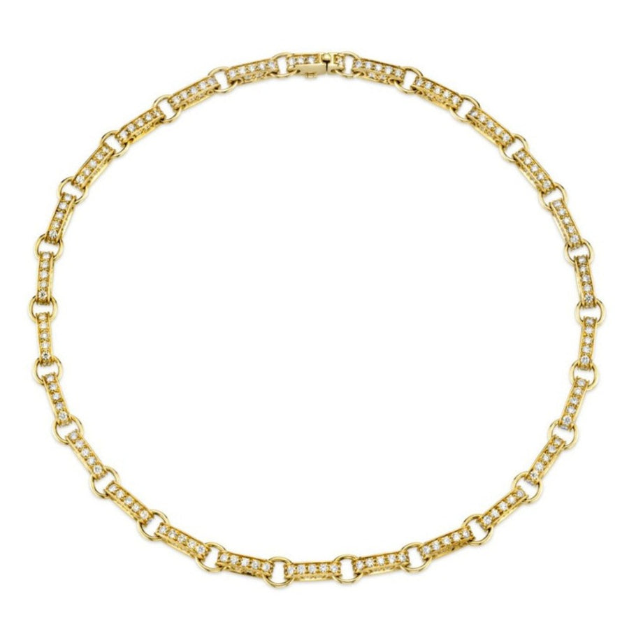 Shop Sydney Evan 14k Gold & Diamond Large Round Rectangle Link
