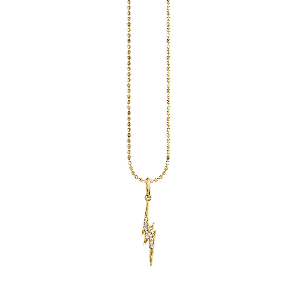 & Diamond Small Lightning Bolt Charm