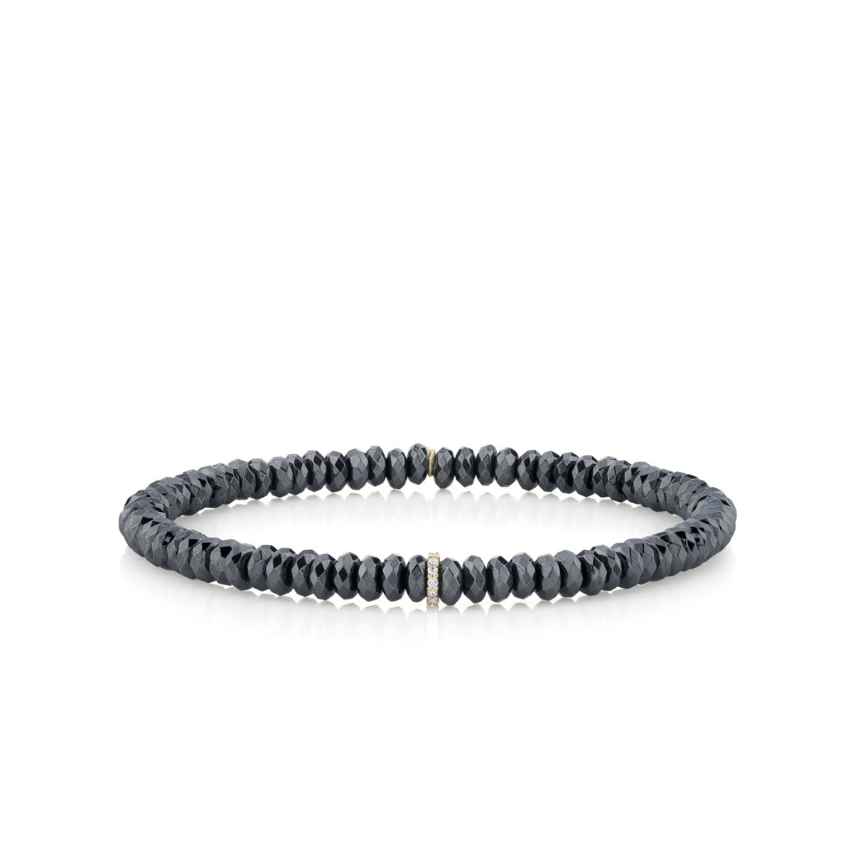 Collection & Diamond Small Cocktail Eternity Rondelle on Hematite
