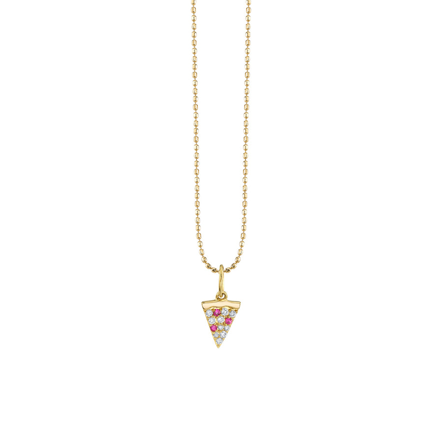 Gold & Diamond Pizza Slice Charm - Sydney Evan Fine Jewelry
