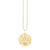 Gold & Diamond Evil Eye Luck with Rays Coin Charm