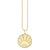 Gold & Diamond Luck Coin with Rays Charm