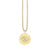 Gold & Diamond Eye Coin Charm