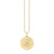 Gold & Diamond Eye Coin Charm