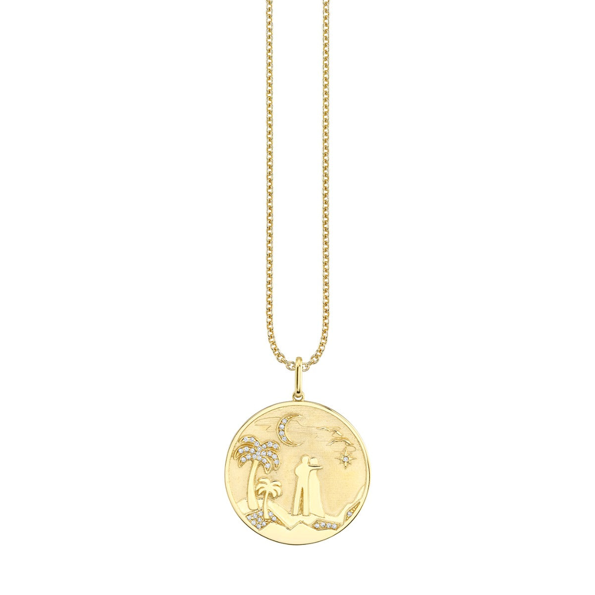 & Diamond Sunset Coin Charm
