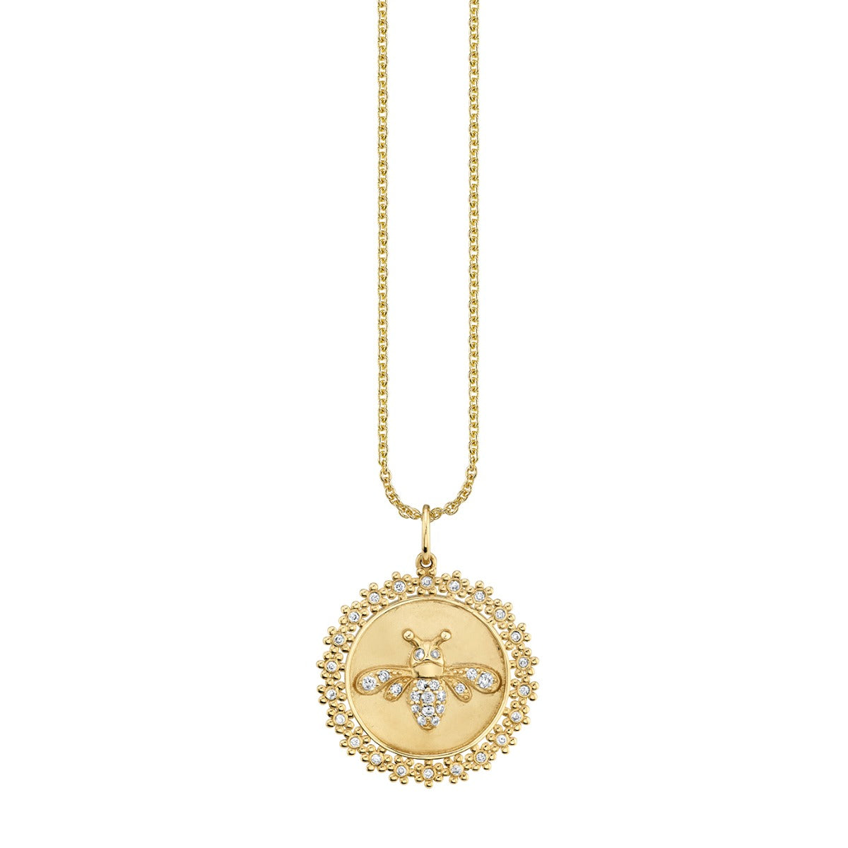 & Diamond Bee Coin Charm