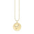 Gold & Diamond Celestial Coin Necklace
