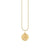 Gold & Diamond Scorpio Zodiac Medallion