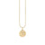 Gold & Diamond Aquarius Zodiac Medallion