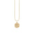 Gold & Diamond Pisces Zodiac Medallion