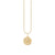 Gold & Diamond Taurus Zodiac Medallion