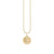 Gold & Diamond Leo Zodiac Medallion