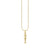 Gold & Diamond Small Fishbone Charm