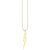 Pure Gold Large Lightning Bolt Charm