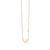 Gold Plated Sterling Silver BFF Necklace with Bezel-Set Diamond