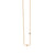 Gold Plated Sterling Silver Eye Necklace with Bezel Set Diamond