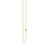 Gold Plated Sterling Silver Horseshoe Necklace with Bezel Set Diamond