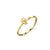 Gold Plated Sterling Silver Skull Ring