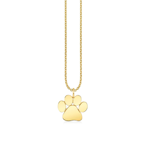 Pure Gold Small Paw Charm