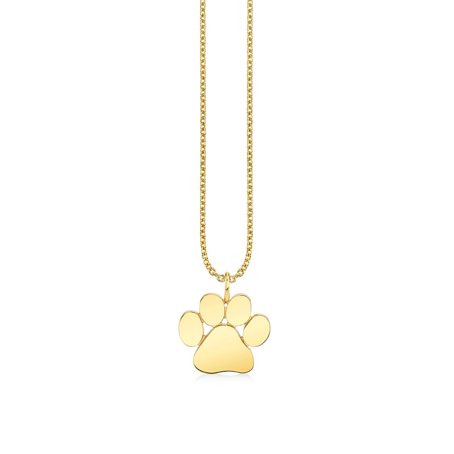 Pure Gold Small Paw Charm - Sydney Evan Fine Jewelry