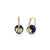Gold & Diamond Elephant Sapphire Earrings