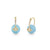 Gold & Diamond Evil Eye Aquamarine Earrings