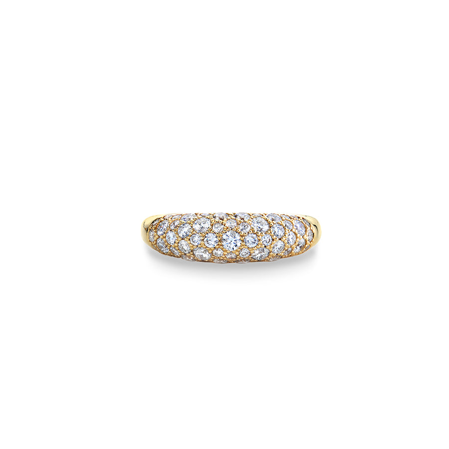 Gold & Diamond Small Puffy Ring - Sydney Evan Fine Jewelry