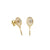 Gold & Diamond Tennis Racquet Stud