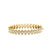 Gold & Diamond Large Marquise Eye Hinge Bangle