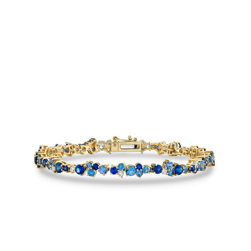 Gold & Sapphire Cocktail Bracelet