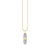 Kids Collection Gold & Diamond Happy Face Skateboard Necklace