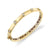 Gold & Diamond Fluted Hinge Bangle