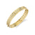 Gold & Diamond Fishnet Hinge Bangle