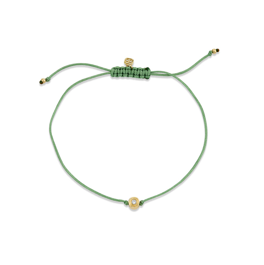 Gold & Diamond Fluted Cord Bracelet - Sydney Evan Fine Jewelry