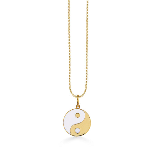 Gold & Enamel Yin Yang Charm