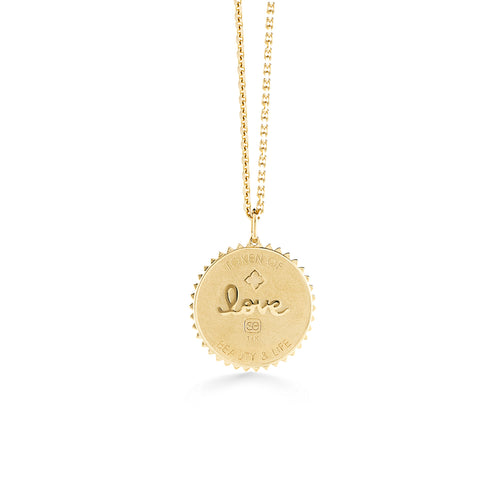 Gold & Diamond Desert Coin Charm