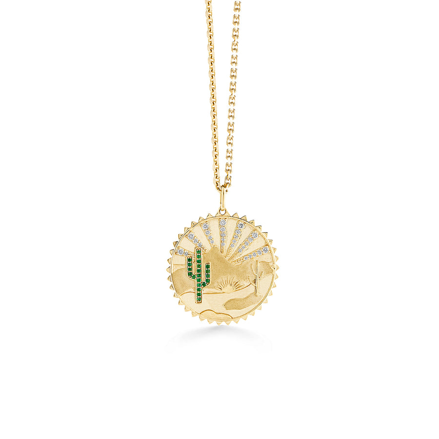 Gold & Diamond Desert Coin Charm - Sydney Evan Fine Jewelry