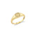 Men's Collection Gold & Diamond Star Of David Icon Signet Ring